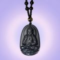 Чётки A8356-11 для медитации под камень с подвеской Будда 6мм 38см Китай