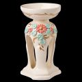 Аромалампа "Венеция", керамика, с декором роза, цвет белый 8х14см