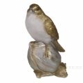 Фигура декоративная "Птичка на орешке"(орех серебро)L8W8H16см 626849/W039