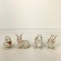 Кролик белый (волнистый) 8 см